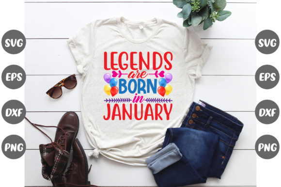 Birthday Legends Graphics for T-Shirt Designs