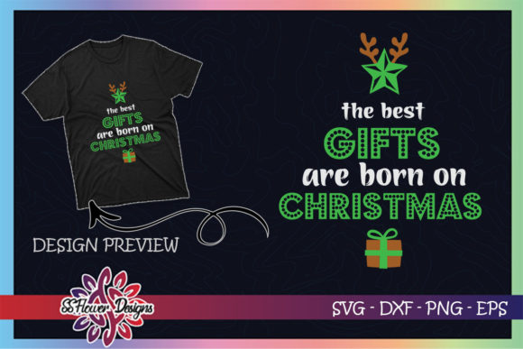 Christmas Birthday Baby Reindeer Graphics for T-Shirt Designs