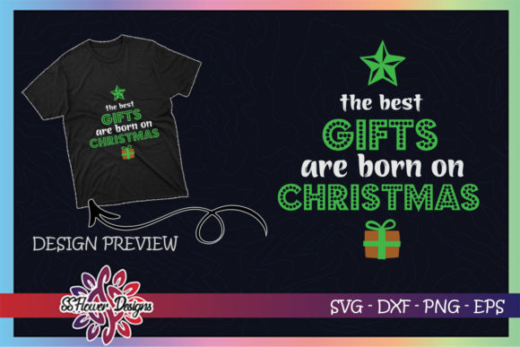 Christmas Birthday Christmas Baby Graphics & T-Shirt Designs