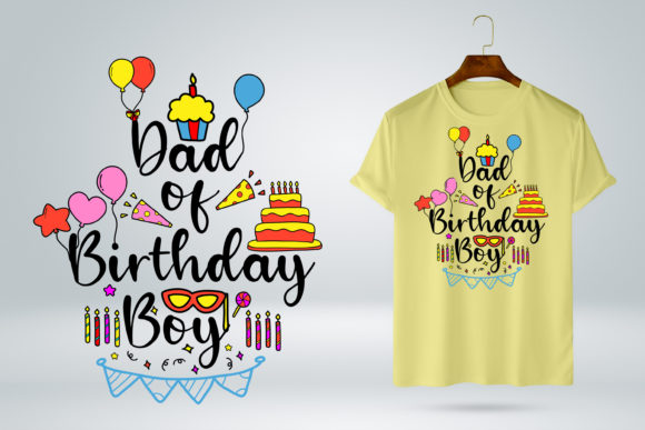 Dad of the Birthday Boy Birthday Costume Graphics