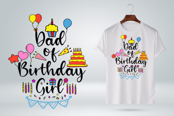 Dad of the Birthday Girl Party Costume Graphics