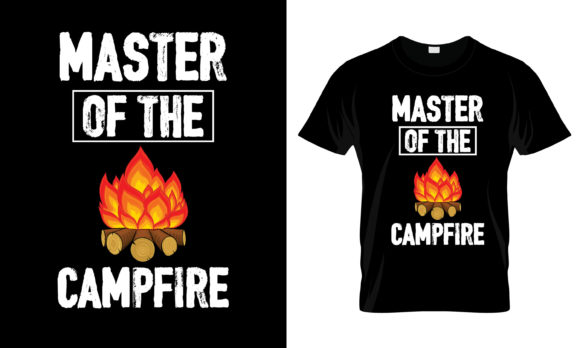 Master of the Camfire T-shirt Graphics and Print Templates