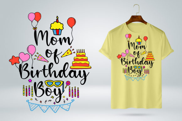 Mom of the Birthday Boy Birthday Costume Graphics