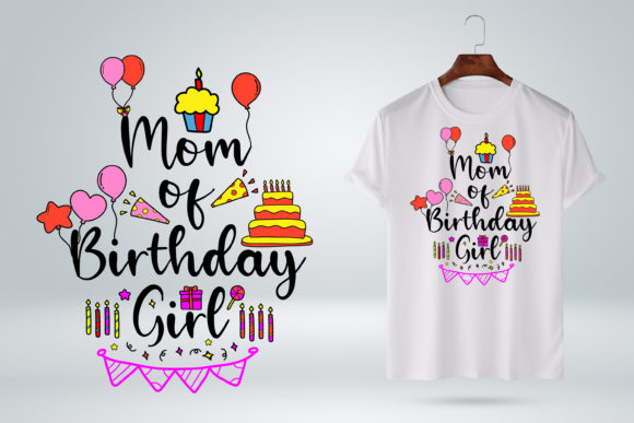Mom of the Birthday Girl Party Costume Graphics