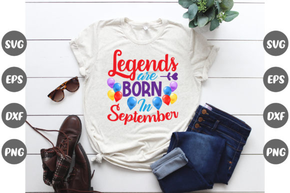 September Legends T-Shirt Designs Graphics