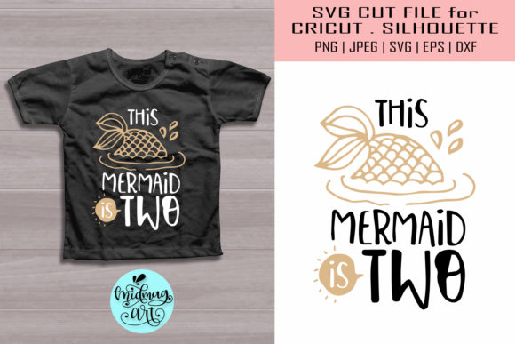 This Mermaid is Two Svg Graphics for T-Shirt Designs
