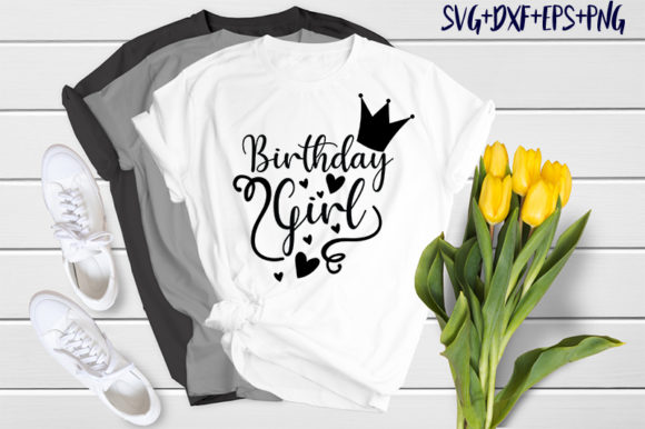 Unicorn Birthday Girl Graphics for T-Shirt Designs